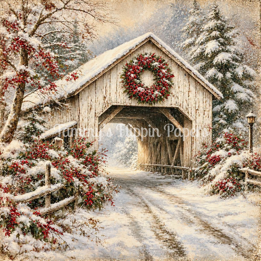 Winter's Crossing Decoupage Paper - Flippin Furniture