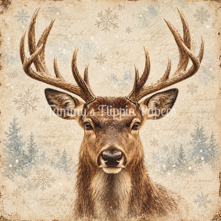 Woodland Winter Majesty Decoupage Paper - Flippin Furniture