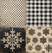 TFP Quad 0020 - Black & Cream Christmas
