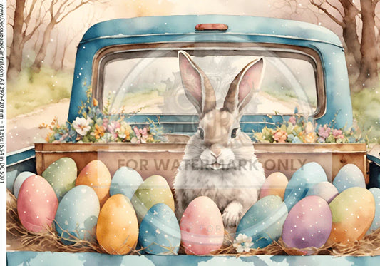 Easter Delivery Rice Paper - Decoupage Central