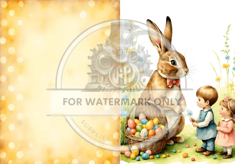 Meet The Easter Bunny Rice Paper (DC5075) - Decoupage Central