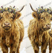 Flower Crown Highland Duo Rice Paper (DC942) - Decoupage Central