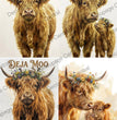 Highland Cow Quad Rice Paper (DC943) - Decoupage Central