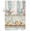 Blue Ticking Easter Chicks Duo Rice Paper (#ID1074) - Milky Valley