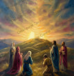 Resurrection Morning Cross Rice Paper (DC939) - Decoupage Central