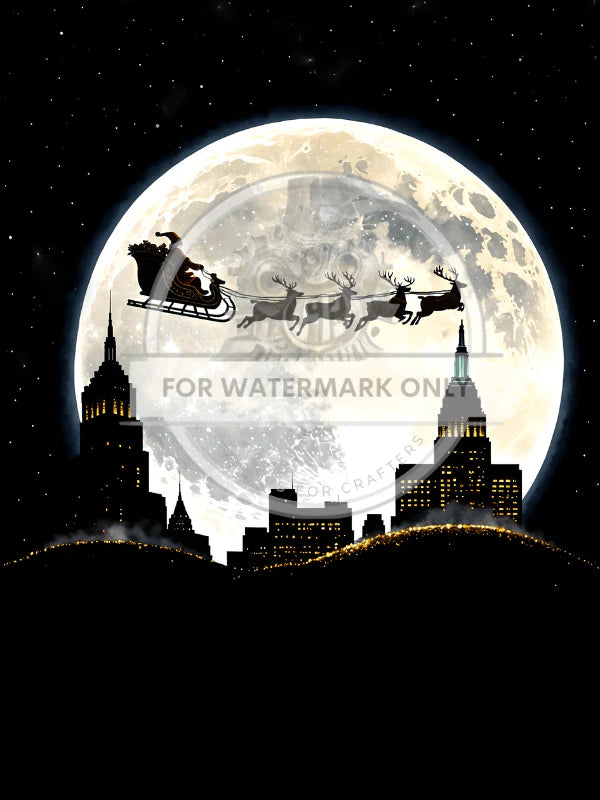 Santa City Delivery Rice Paper (DC534) - Decoupage Central