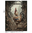 The Alleyway Rooster (#7409) Rice Paper - AB Studios