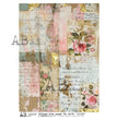 Shabby Collage Rice Paper (#6094) Rice Paper- AB Studios