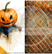 Pumpkin Head Rice Paper - Decoupage Central