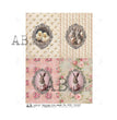 Shabby Chic Framed Easter Four Pack (#4724) Rice Paper- AB Studios