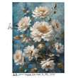 White Florals (#5330) Rice Paper - AB Studios