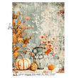 Pastel Pumpkins Distressed (#5618) Rice Paper - AB Studios