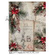 Christmas Festive Notes (#5735) Rice Paper- AB Studios