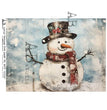 Rustic Snowman (#6175) Rice Paper - AB Studios