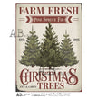 Farm Fresh Christmas Tree Sign (#6251) Rice Paper - AB Studio