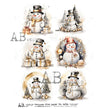 Snowman Multi (#6256) Rice Paper - AB Studios