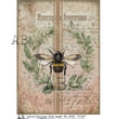 Vintage Bee & Laurel Wreath (#6725) Rice Paper - AB Studios