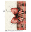 Christmas Bow (#7182) Rice Paper- AB Studios  Decoupage Central
