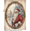 Vintage Santa Portrait (#7242) Rice Paper- AB Studios