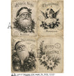 Vintage Christmas Greetings (#8006) Rice Paper- AB Studios
