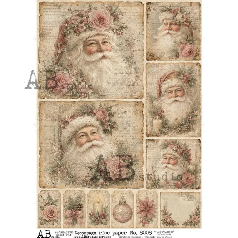 Santa's Keepsakes (#8008) Rice Paper- AB Studios