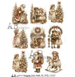 Victorian Christmas Rice Paper (#8076)- AB Studios