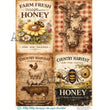 Farmhouse Pantry Labels (#ID1191) Rice Paper - Milky Valley