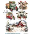 Christmas Farm Friends (#ID1310) Rice Paper - Milky Valley