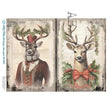 Victorian Stag Duo (#ID494) Rice Paper - Milky Valley