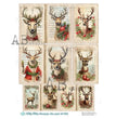 Victorian Stag (#ID496) Rice Paper - Milky Valley