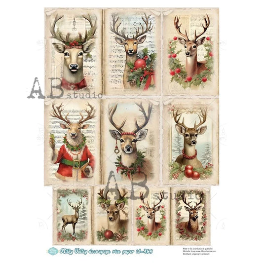 Milky Valley, Victorian Stag (#ID496) Rice Paper - AB Studios