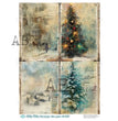 Winter Ledger Trees (#ID767) Rice Paper - Milky Valley