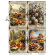 Harvest Cottage Scenes (#ID775) Rice Paper - Milky Valley