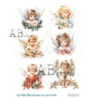 6 Children at Christmas Multi (#ID804) Rice Paper - Milky Valley