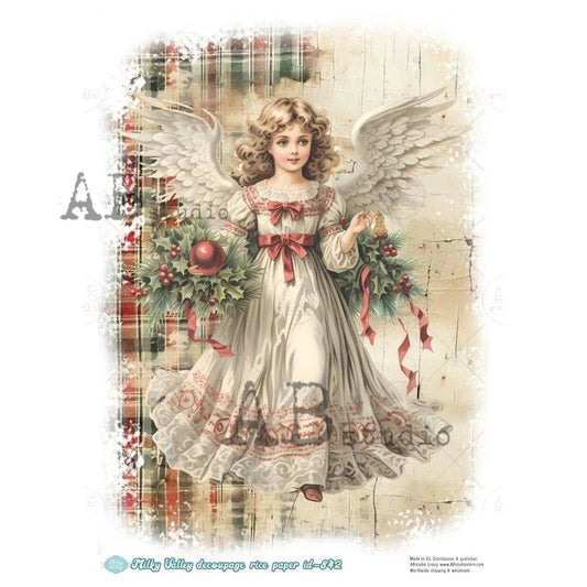 Milky Valley, Tidings Angel (#ID842) Rice Paper - AB Studios