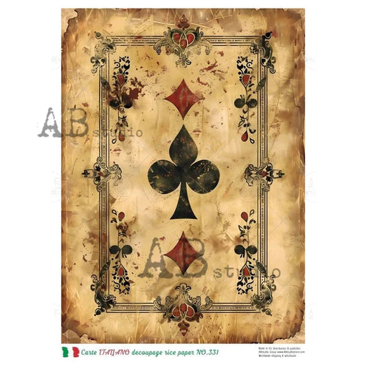 The Ace (#331) Rice Paper - Carte Italiano
