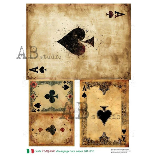 Aces High (#332) Rice Paper - Carte Italiano
