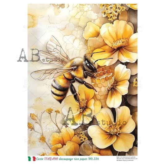 Sweet Nectar (#334) Rice Paper - Carte Italiano