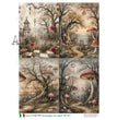 Twilight Mushroom Grove Rice Paper (817) - Carte Italiano
