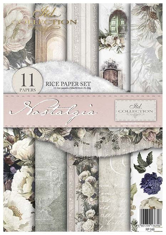 Nostalgia Paper Pack (11 Papers) - Decoupage Queen