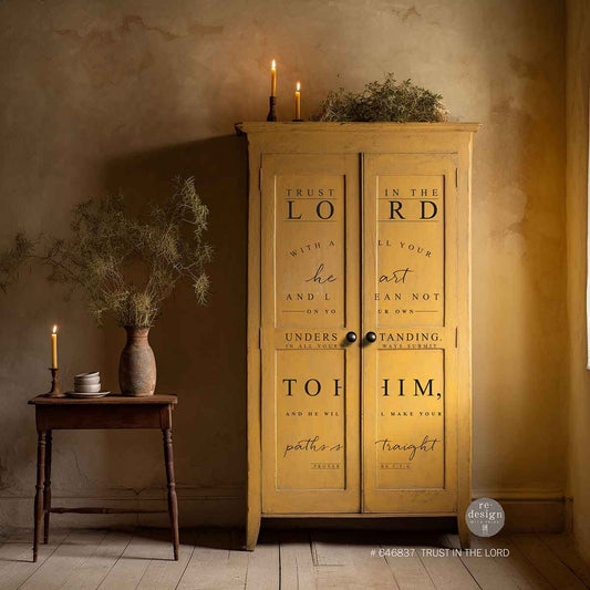 Trust in the Lord Decor Transfer - ReDesign with Prima