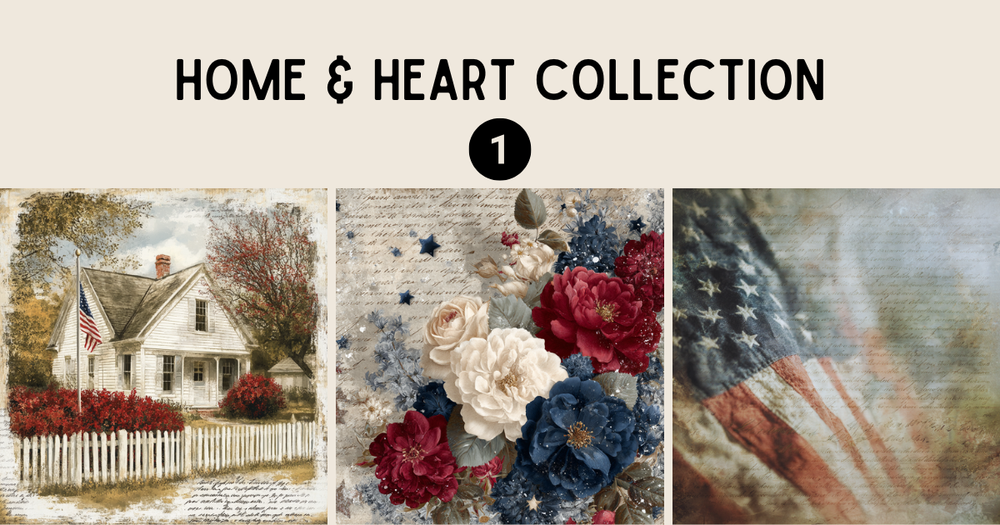 Home & Heart Collection – Patriotic Paper Bundle 1 (Set of 3)
