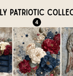 Softly Patriotic – Floral Paper Bundle 4 (Set of 3)