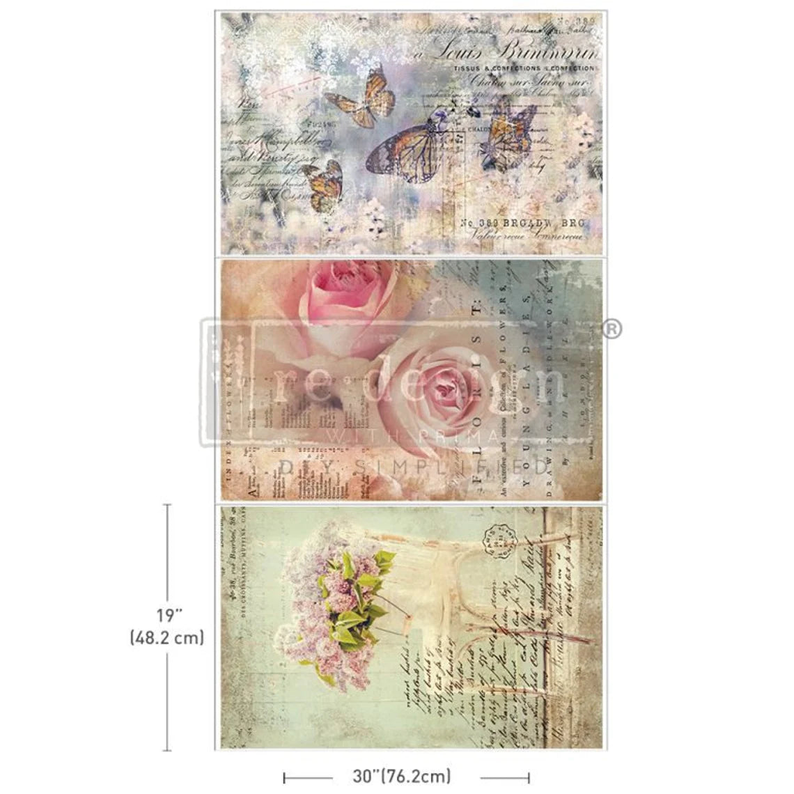 Dreamy Delights Decoupage Decor Tissue Paper Pack - ReDesign with Prima