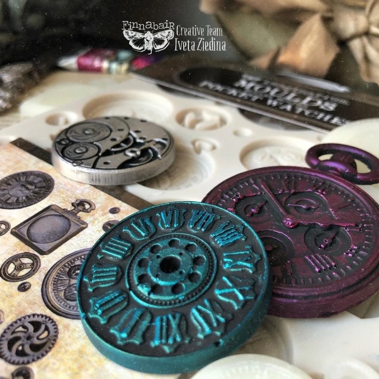 Pocket Watches Mould by Finnabair - ReDesign with Prima/Prima Marketing