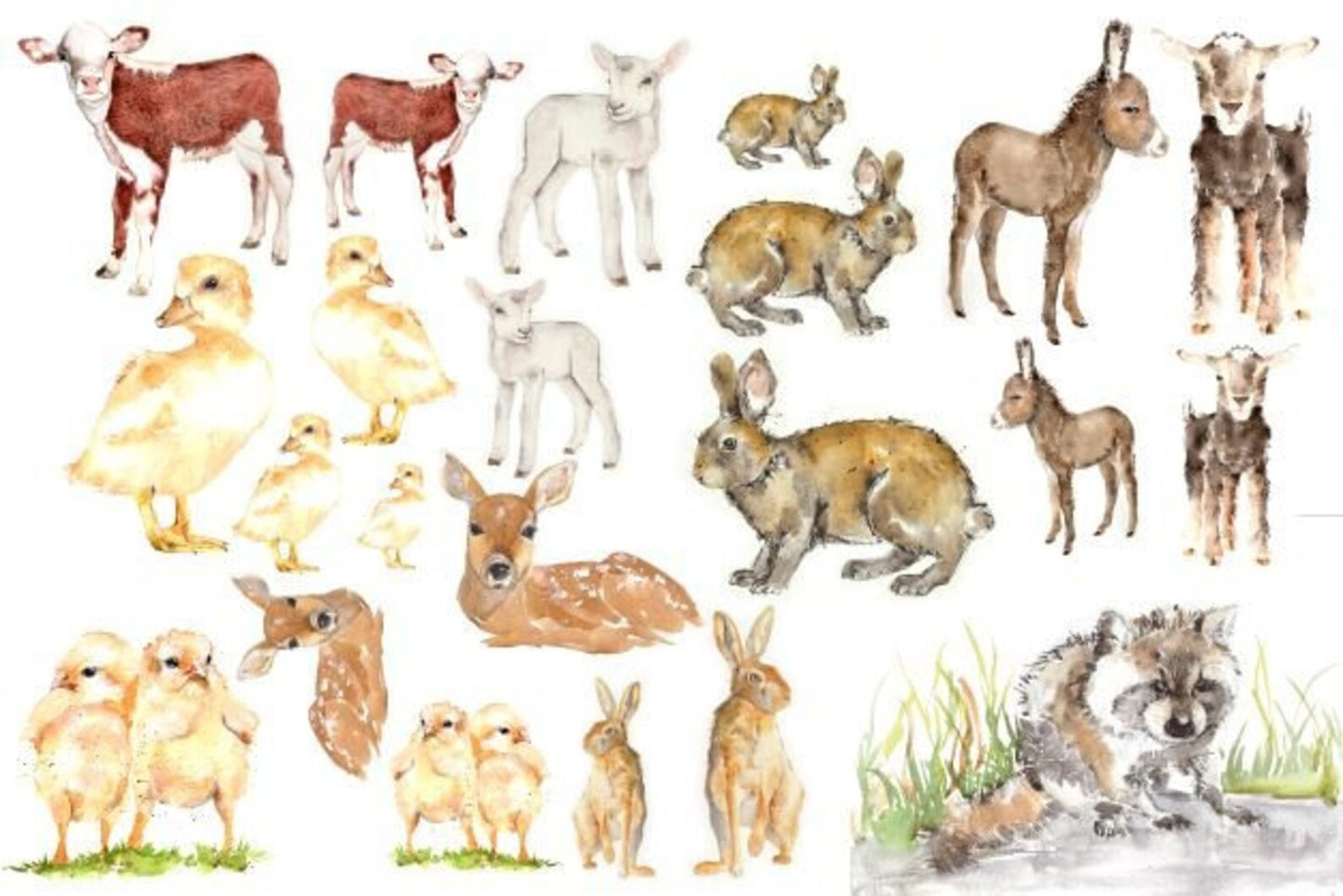 Baby Animals - Roycycled Decoupage Paper