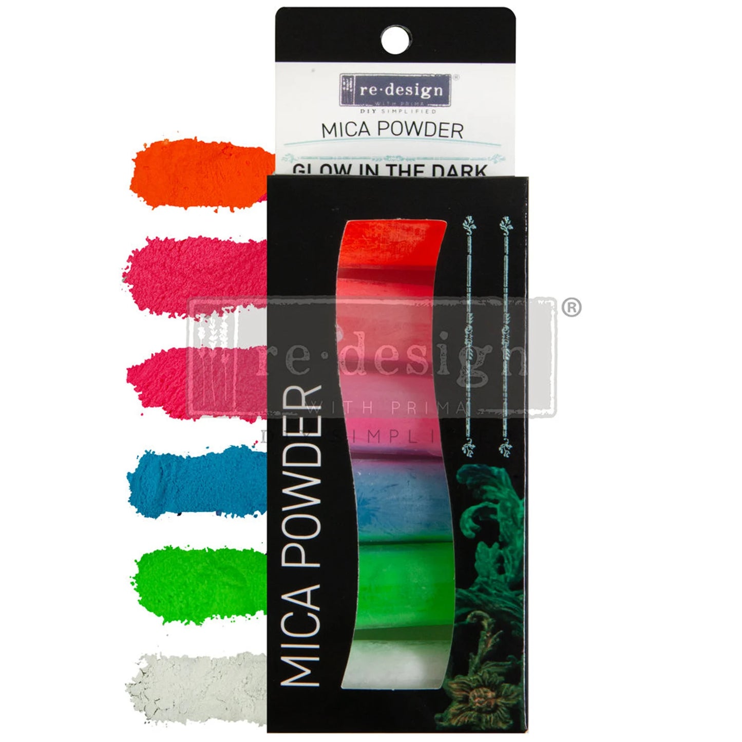PRIMA MARKETING INC - Prima Marketing Mica Set Decor Pigment Powder Set – Glow In The Dark 655350662851
