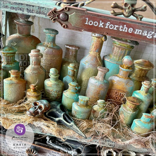 Apothecary Bottles Mould by Finnabair - ReDesign with Prima/Prima Marketing