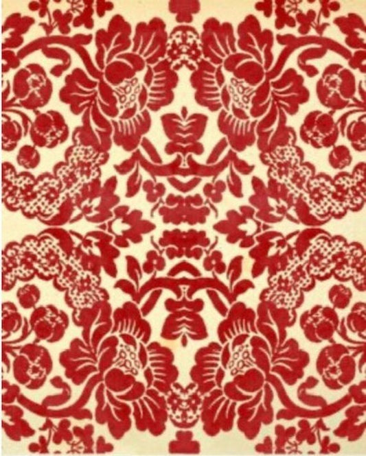 Red Damask - Roycycled Decoupage Paper