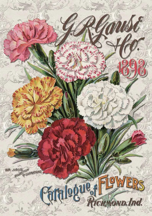 Carnation Catalog Rice Paper - Decoupage Queen
